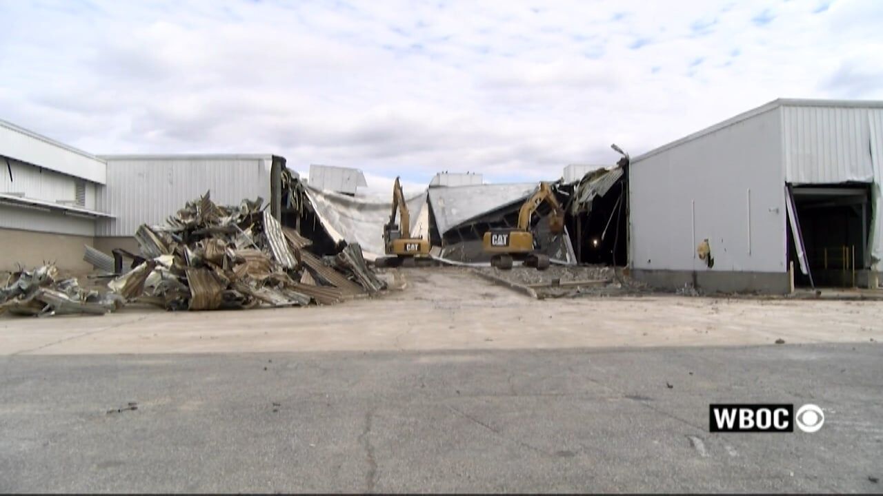 Demolition Underway at Former Black & Decker Building in Talbot County